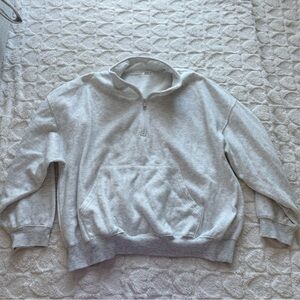 Ardene Light Gray Quarter-Zip Sweater